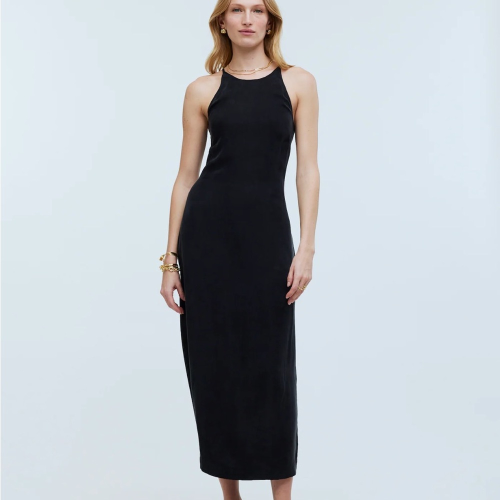 NWT Madewell Black Midi Dress